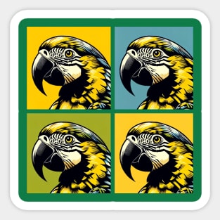 Pop Yellow-Naped Amazon Art - Cool Birds Sticker